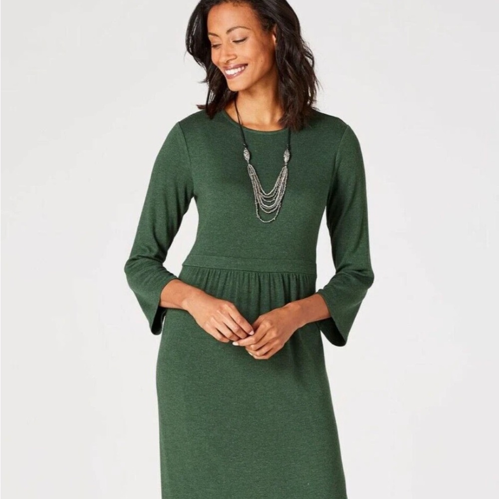 NWT J. Jill Bell Sleeve Sweater Maxi Dress Sz S